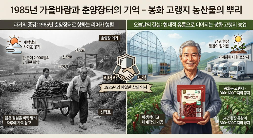 1985년 가을, 리어카에 고추 싣고 춘양장으로 향하던 날 1 춘양장으로 향하던 날