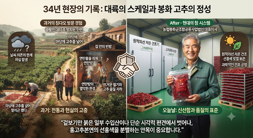 중국 칭다오 고추 공장 방문기: 대표이사 눈으로 본 한·중 농업 인프라의 결정적 차이 1 중국 칭다오 고추 공장 방문기