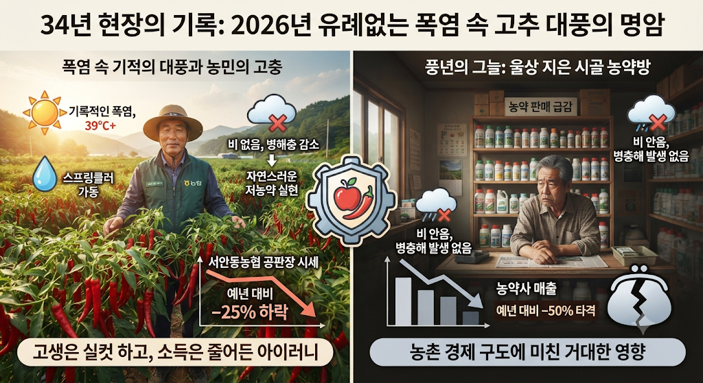기록적인 폭염과 가뭄, 왜 올해 고추는 아이러니한 대풍을 맞이했을까? 1 기록적인 폭염과 가뭄