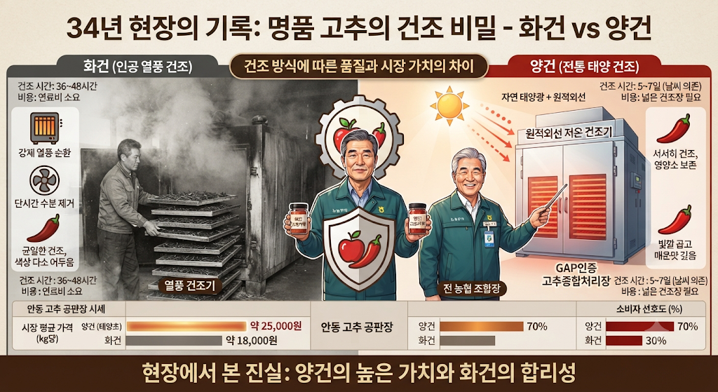 화건(火乾): 인공 열풍 건조의 효율성과 특징
