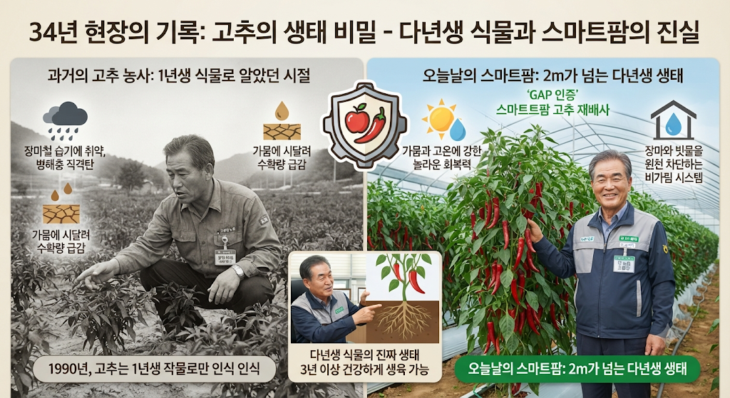고추는 원래 다년생 식물이다
