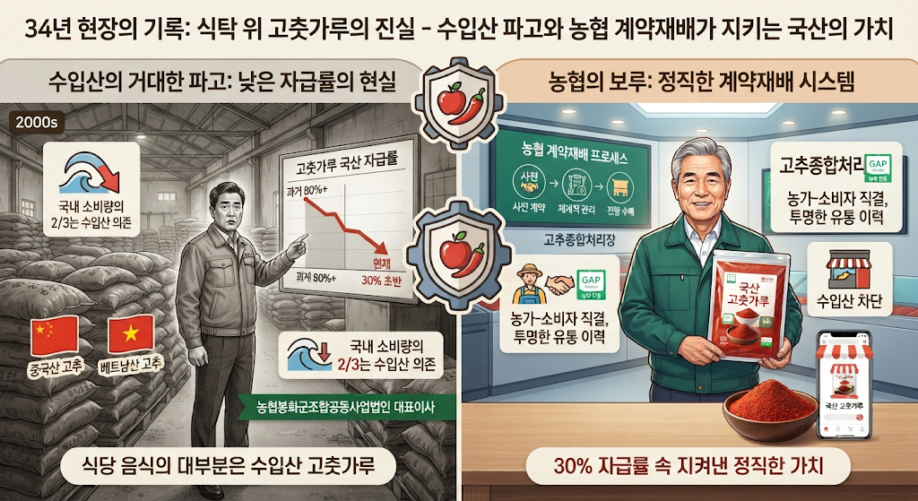 우리가 먹는 고춧가루의 3분의 2가 수입산이라는 충격적인 현실 1 고춧가루의 3분의 2가 수입산