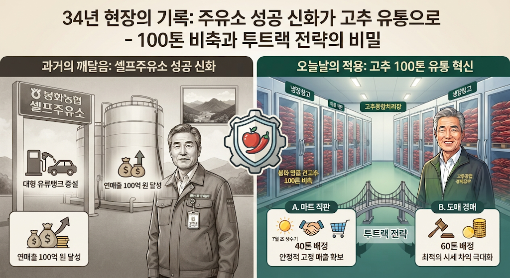 40톤은 마트 직판으로 60톤은 경매