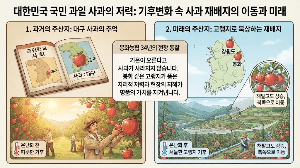 국민 과일 사과의 저력, 기후변화 속 사과 재배지의 이동과 미래 1 국민과일 사과